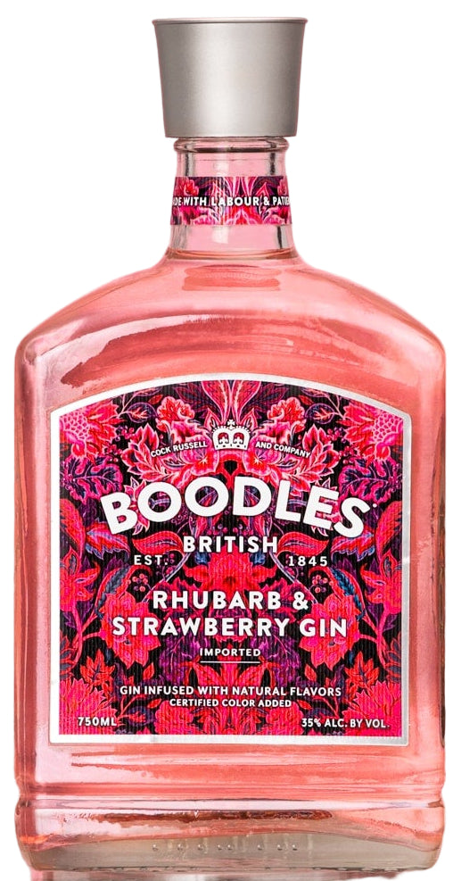 Boodles British Rhubarb & Strawberry Gin (750ml)