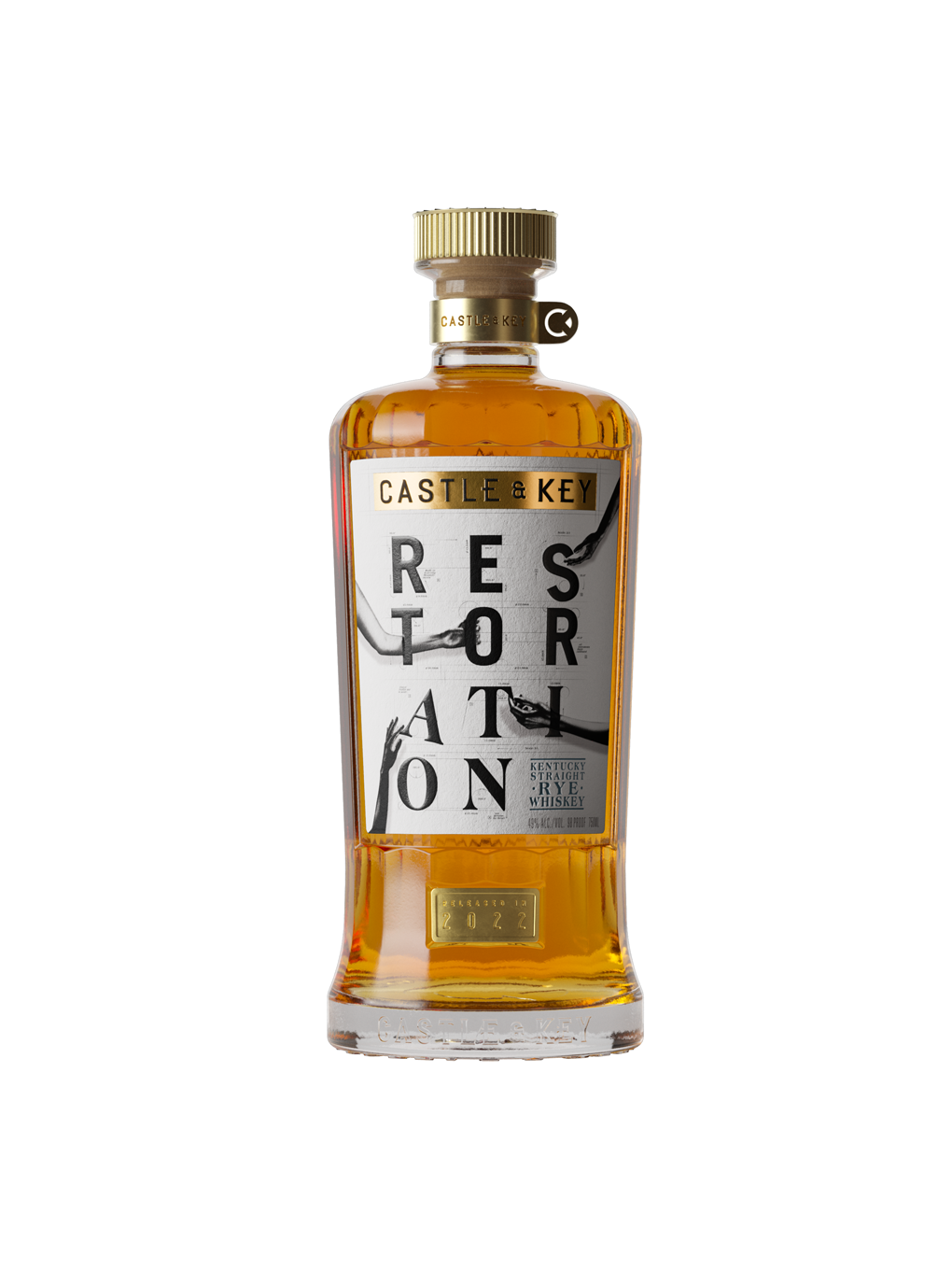 Castle & Key 'Restoration' Kentucky Rye Whiskey (750ml)