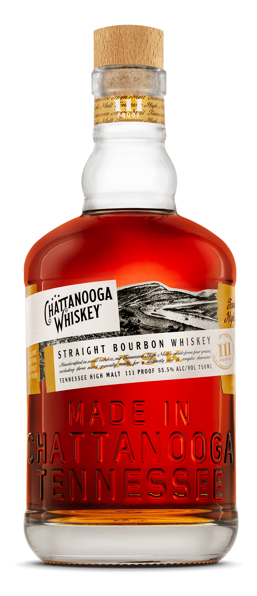 Chattanooga Straight Bourbon Whiskey 111 proof (750ml)