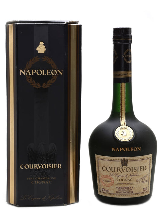 Courvoisier Napoleon Bottling with gift box with Miniature Gun Carriage 50ml 1990's (750ml)