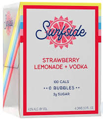 Surfside Strawberry Lemonade Vodka(12oz 4pk Can)