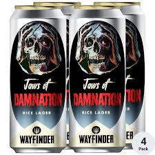 Wayfinder Jaws of Damnation Rice Lager(16oz Can 4pk)