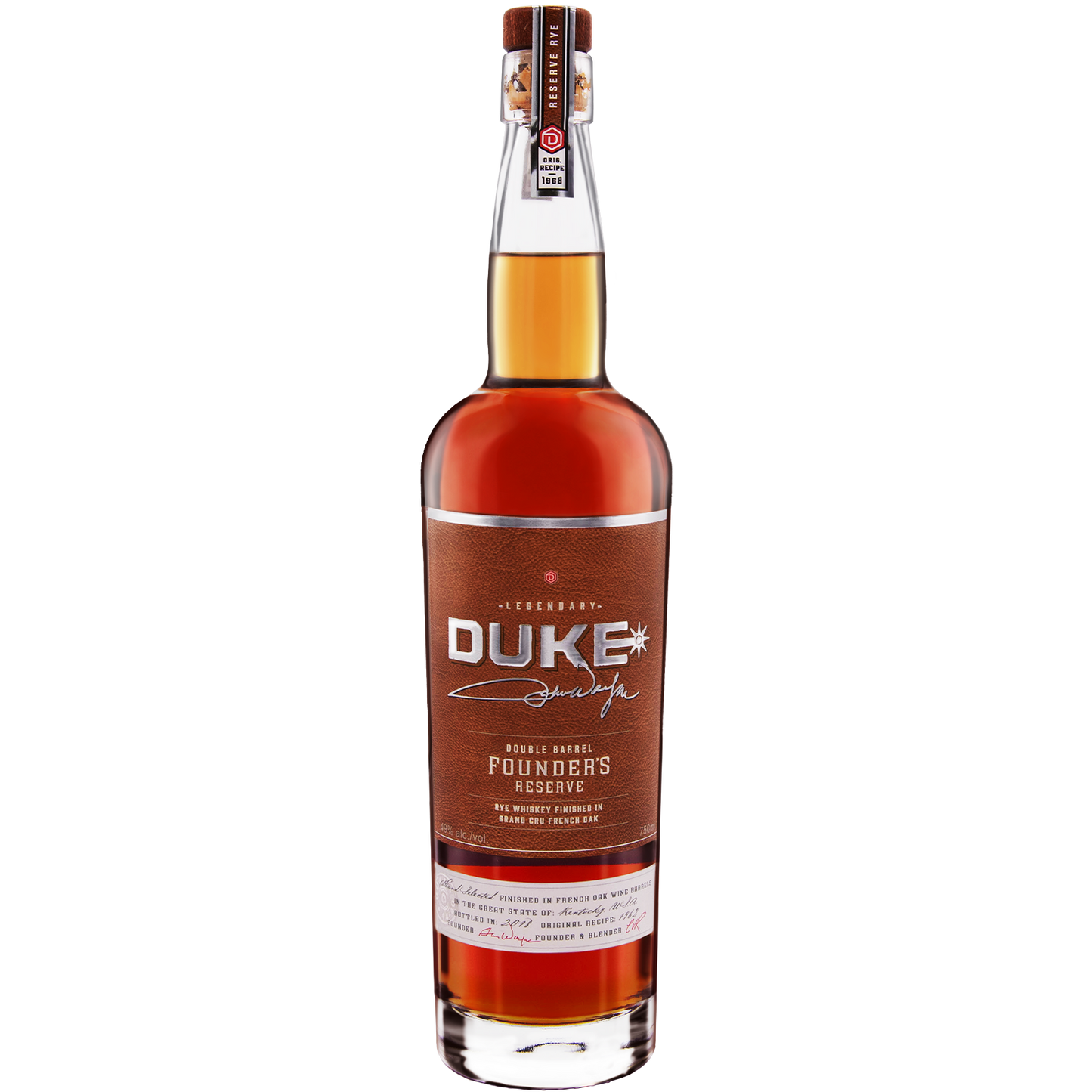 Duke Double Barrel Rye Founder's Reserve (750ml)