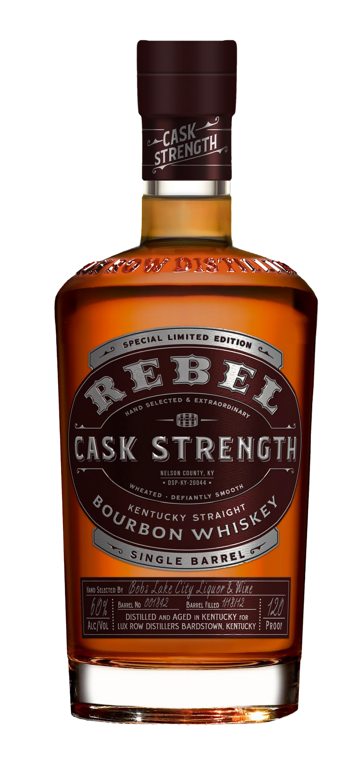 Rebel Cask Strength Barrel Straight Bourbon Whiskey 120 Proof (750ml)