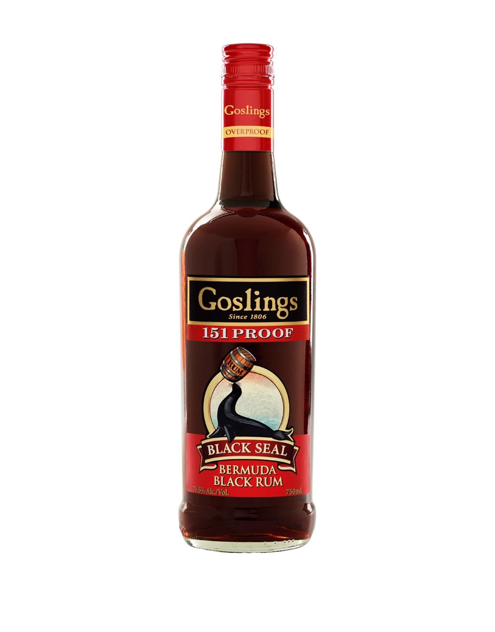 Gosling Black Seal Rum 151 Proof (750ml)