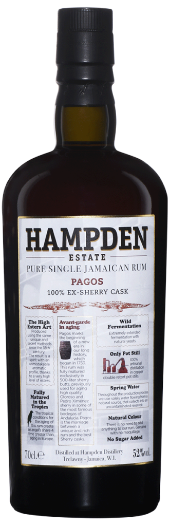 Hampden Estate Pagos 100% Ex-Sherry Cask Rum 52% (750ml)