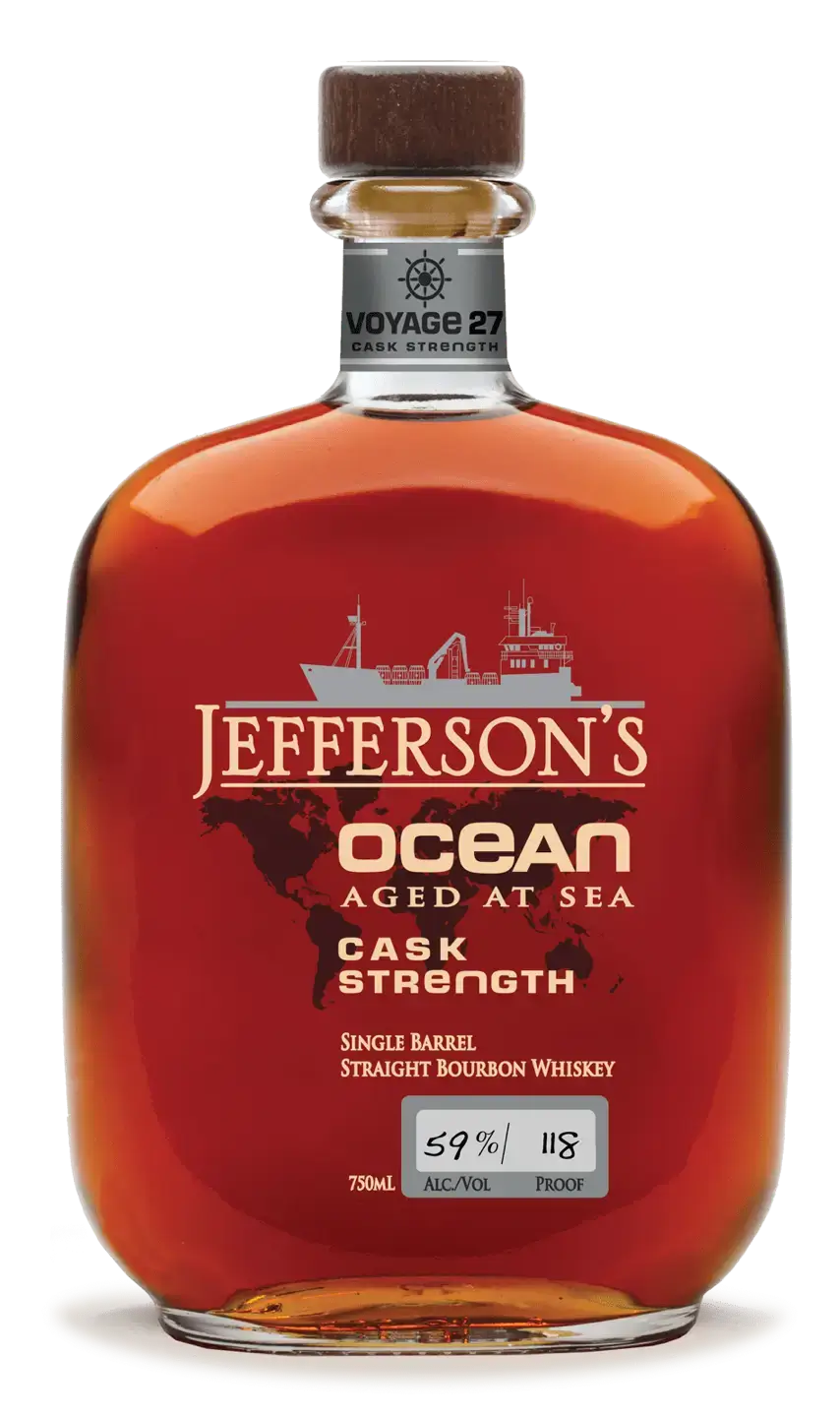 Jefferson's 'Ocean' Aged at Sea Cask Strength Very Small Batch Straight Bourbon Whiskey Voyage 27 (750ml)