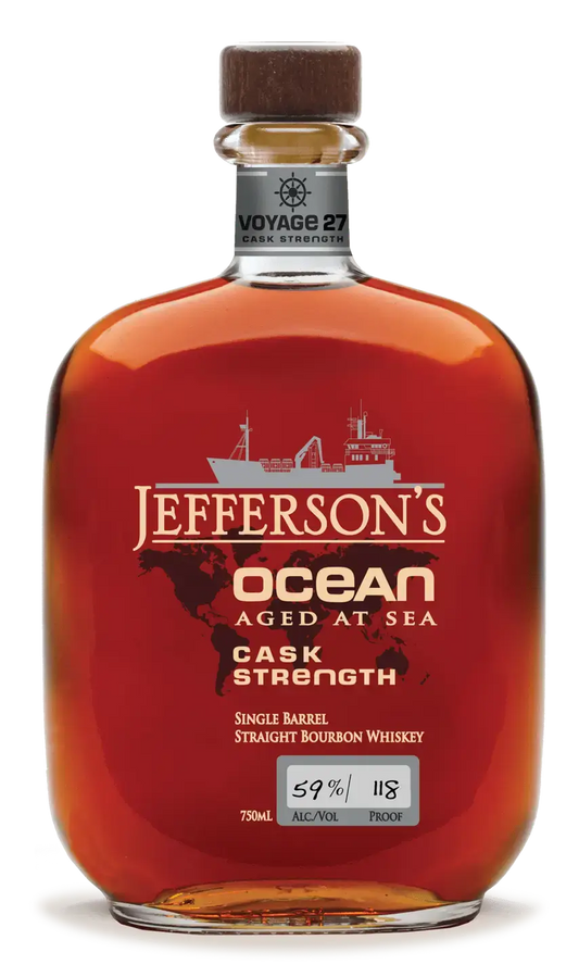Jefferson's 'Ocean' Aged at Sea Cask Strength Very Small Batch Straight Bourbon Whiskey Voyage 27 (750ml)