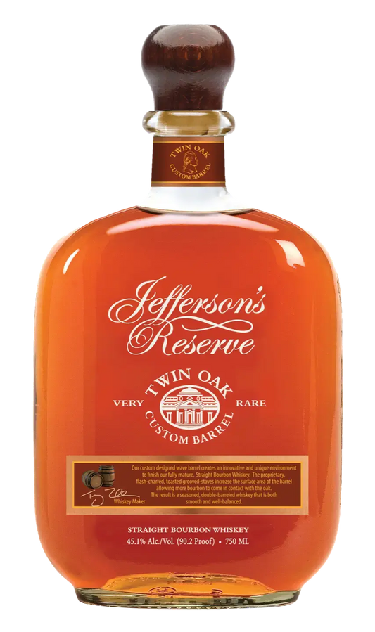 Jefferson's Reserve Twin Oak Custom Barrel Kentucky Straight Bourbon Whiskey (750ml)