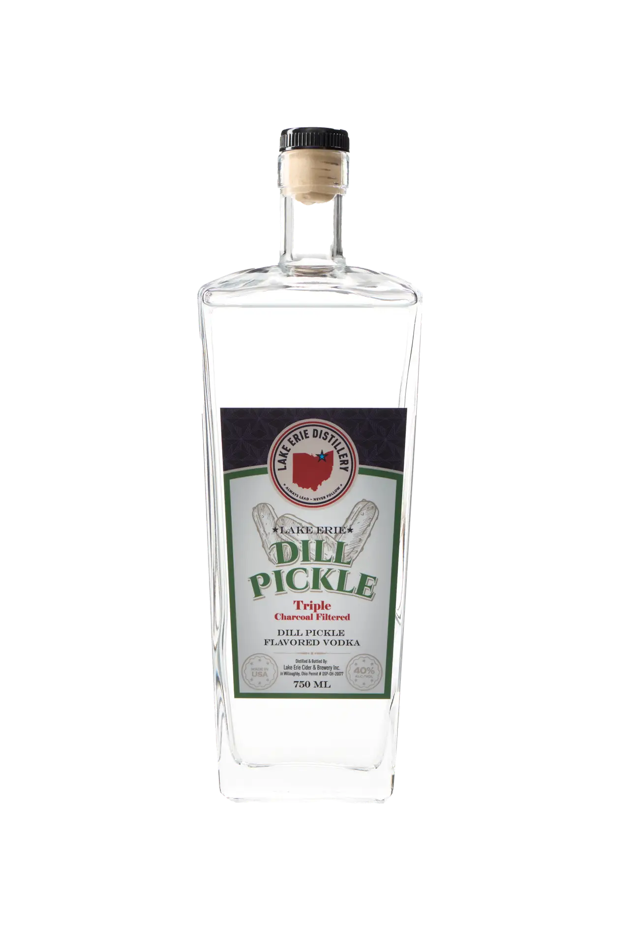 Lake Erie Distillery Dill Pickle Flavored Vodka (750ml)