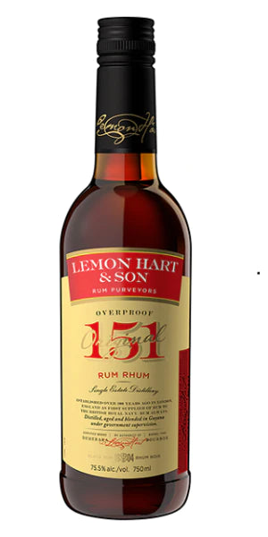Lemon Hart Rum 151 Proof (750ml)