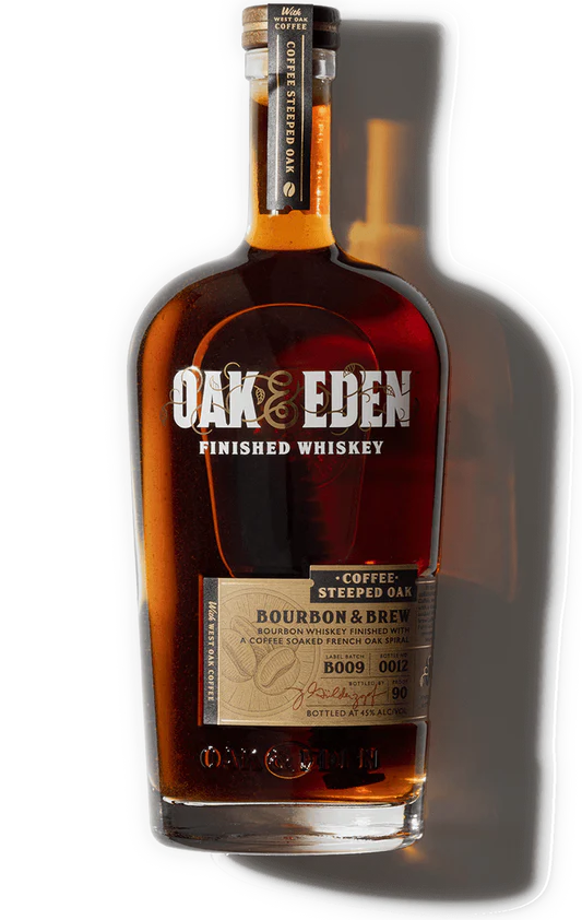 Oak & Eden 'Bourbon & Brew' Coffee Steeped Oak Bourbon Whiskey (750ml)