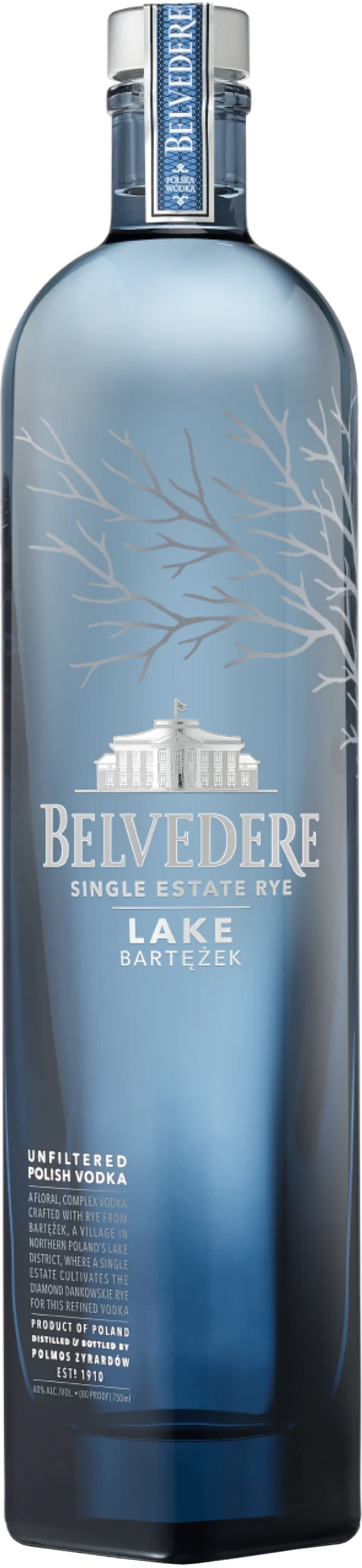 Belvedere 'Lake Bartezek' Single Estate Rye Vodka (750ml)