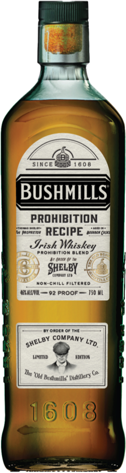 Bushmills Irish Whiskey Peaky Binders Prohibition Recipe (750ml)