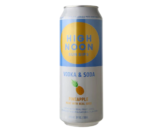 High Noon Pineapple Resealable Seltzer (700ml)