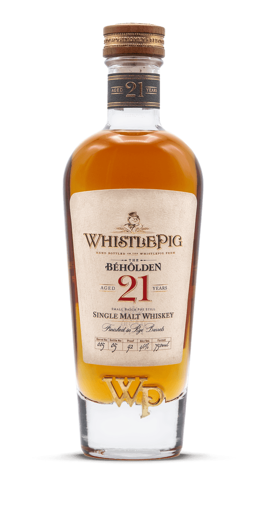 WhistlePig 'The Beholden' 21 Year Old Single Malt Whiskey (750ml)