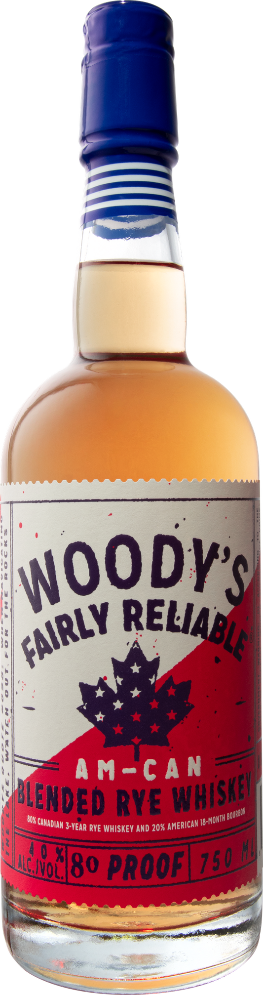 Woody's Fairly Reliable 'Am-Can' Blended Rye Whiskey (750ml)
