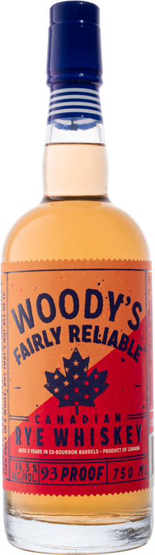 Woody's Fairly Reliable Canadian Rye Whiskey  (750ml)