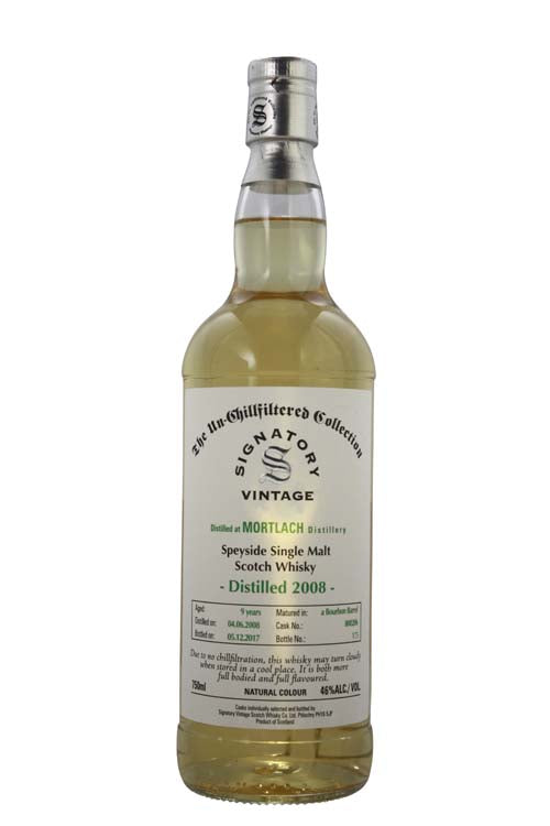 Signatory Mortlach 9 Year Un-chillfiltered Collection -25 (750ml)