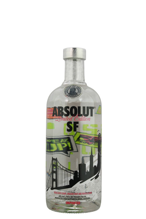 Absolut San Francisco Grape & Dragon Fruit & Papaya Flavor Vodka (750ml)