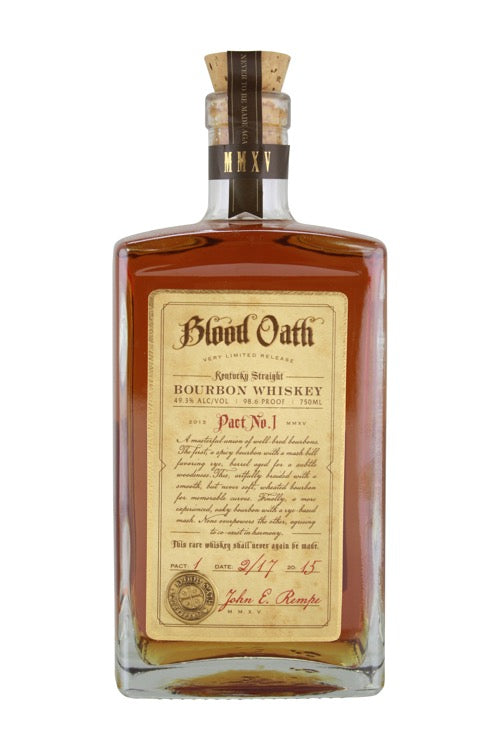 Blood Oath Bourbon Pact No. 1  (750ml)