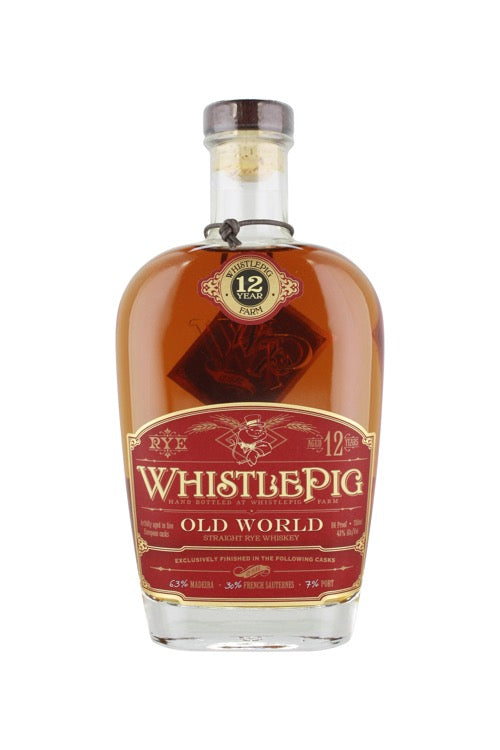 Whistlepig 12yr Old World Rye Wine Cask Finished (750ml)