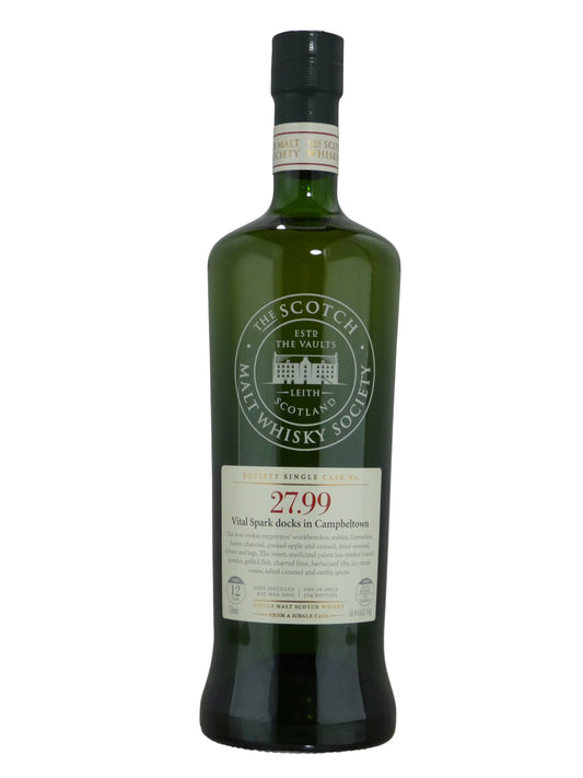 Scotch Malt Whisky Society, 27.99 (Springbank), Aged 12 years, 50.4% abv. (750ml)