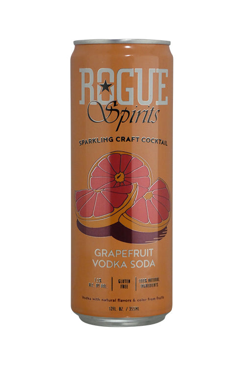 Rogue Spirits Sparkling Craft Cocktail Grapefruit Vodka Soda (12oz Can 4 Pk)