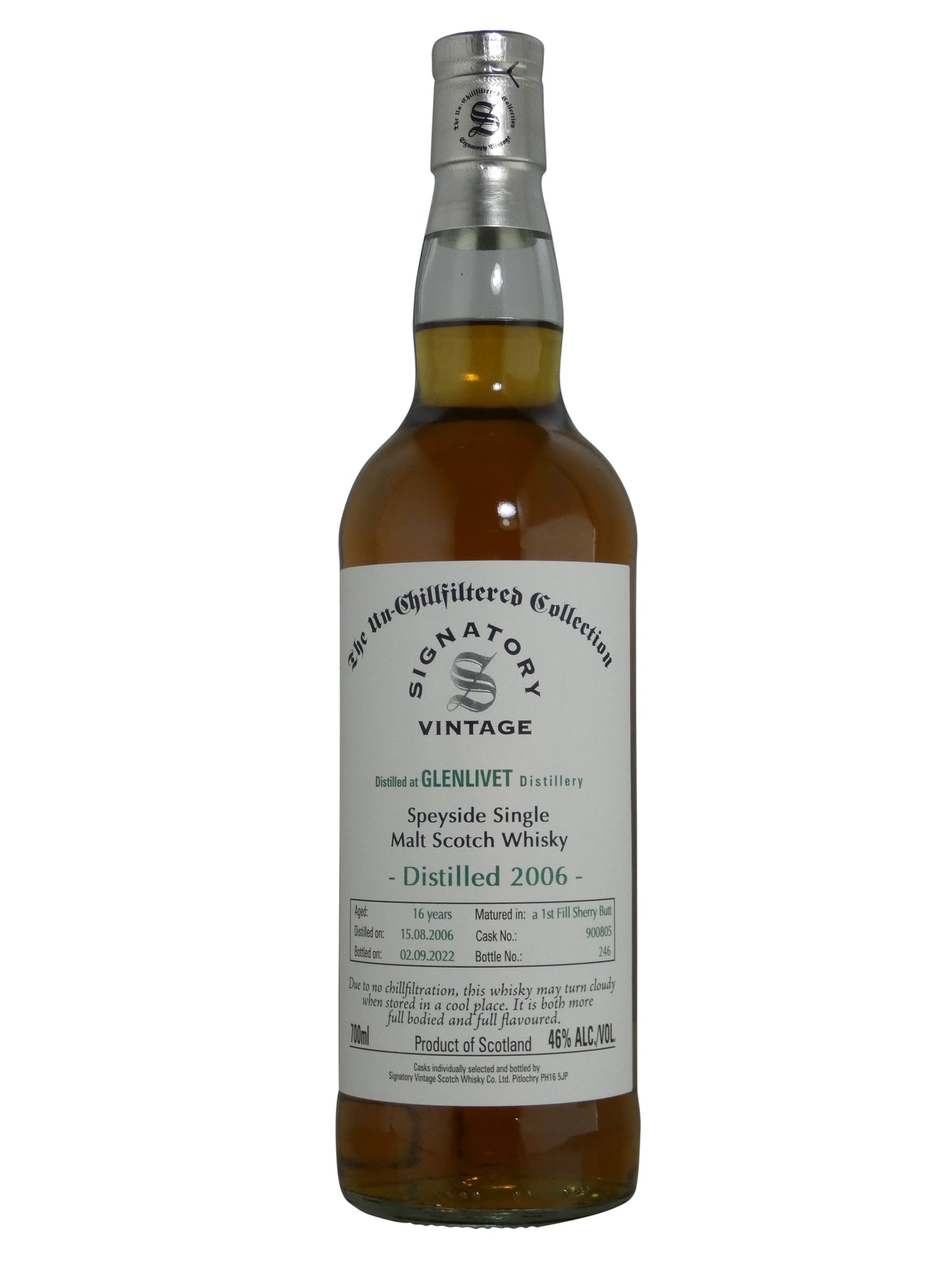 Signatory Glenlivet 16 Year Un-chillfiltered Collection (700ml)