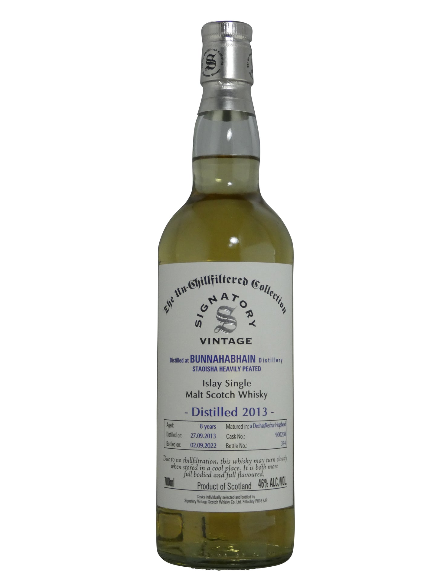 Signatory Bunnahabhain Staoisha Heavily Peated 46% (700ml)